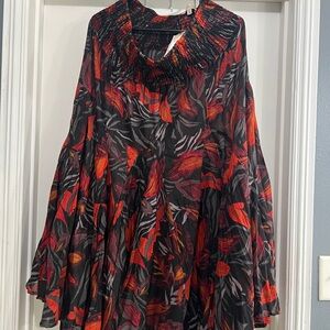 Philosophy Black and Red Skirt